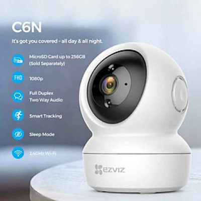 Camera wifi Ezviz C6N 1080p (2MP) theo dõi chuyển động thông minh không có điểm mù- Hàng chính hãng. Tặng Kèm thẻ nhớ 32Gb