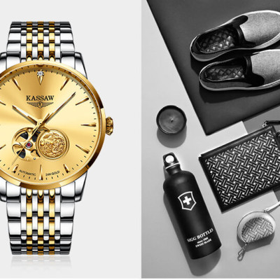 Đồng hồ nam chính hãng KASSAW K555-2 (Mạ vàng 24k)