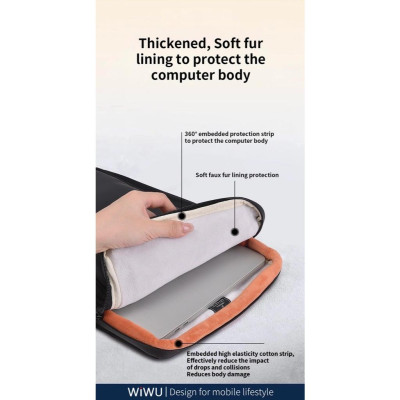 Túi đựng máy tính xách tay chống nước Wi WU Cozy Classic - Hàng chính hãng