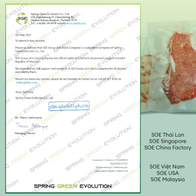 Túi hút chân không 1 mặt nhám B2D. Túi bảo quản thực phẩm. Hàng chính hãng Thailand