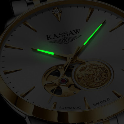 Đồng hồ nam chính hãng KASSAW K555-1 (Mạ vàng 24k)