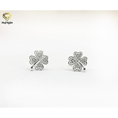 Bông tai bạc Ý 925 Huệ Ngân - Cỏ bốn lá may mắn RYE140863