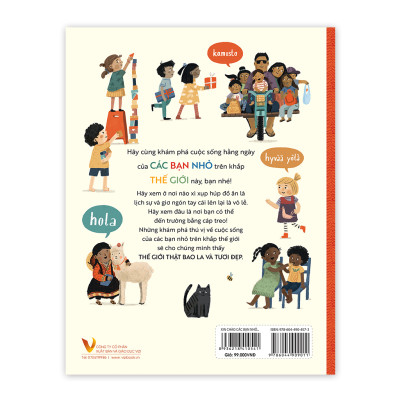 Sách cho bé - XIN CHÀO CÁC BẠN NHỎ TRÊN THẾ GIỚI - Sách tranh