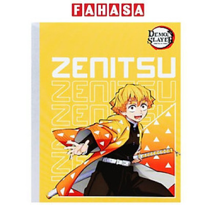 Tập Dán Gáy Demon Slayer - 4 Ô Ly Ngang - 200 Trang 70gsm - Thiên Long NB-112/DS - Zenitsu