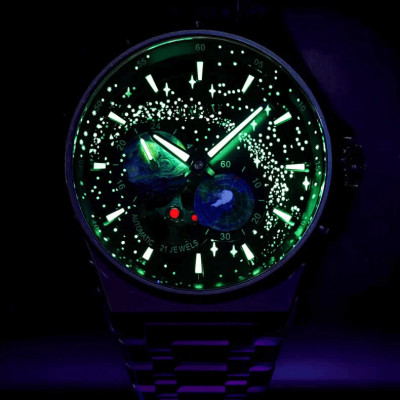 Đồng hồ nam chính hãng IW CARNIVAL IW708G-2 Kính sapphire ,chống xước ,Chống nước 50m ,Bảo hành 24 tháng,Máy cơ (Automatic),dây kim loại thép không gỉ 316L, thiết kế đơn giản dễ đeo