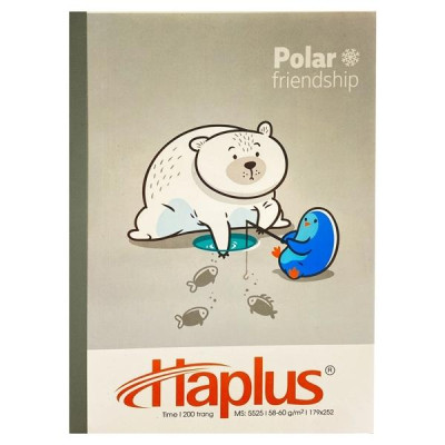 Combo 5 Tập Kẻ Ngang 200 Trang ĐL 58-60g/m2 - Haplus 5525 (Mẫu Màu Giao Ngẫu Nhiên)