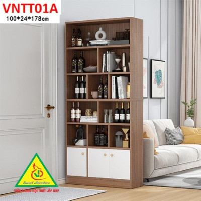 TỦ KỆ TRANG TRÍ KIÊM VÁCH NGĂN VNTT01.1 - Nội thất lắp ráp Viendong Adv
