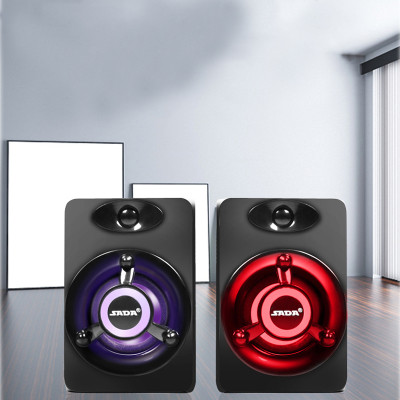 Hàng Chính Hãng - Loa Máy Vi Tính SADA V-118, Hỗ Trợ Led 7 Màu, Âm Thanh Siêu Trầm 