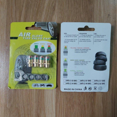 Bộ 4 van xe cảnh báo áp suất lốp xe ô tô xe máy lõi đồng cao cấp
