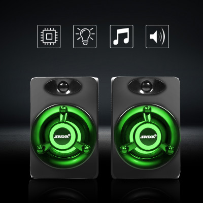 Hàng Chính Hãng - Loa Máy Vi Tính SADA V-118, Hỗ Trợ Led 7 Màu, Âm Thanh Siêu Trầm 