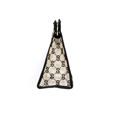 Túi đựng mỹ phẩm cao cấp họa tiết hiện đại Care4u 21.5x8.5x14.5 cm