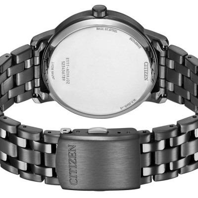 Đồng Hồ Nam Citizen Dây Thép Không Gỉ BM7465-84E - Mặt Đen