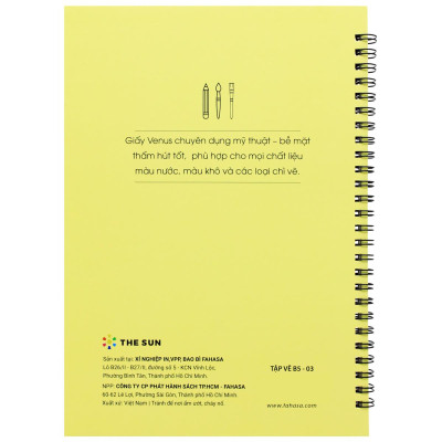 Tập Vẽ Lò Xo Art Sketch B5 - 40 Trang 220 - The Sun 03