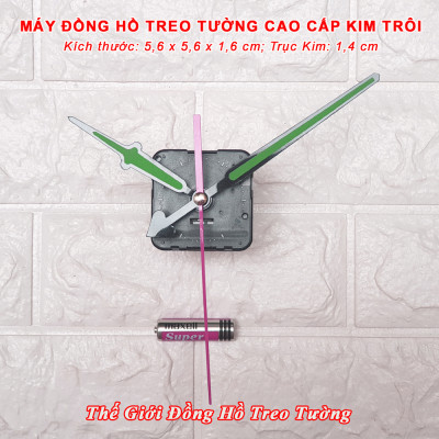 Máy Đồng Hồ KIM TRÔI EASTAR Độ Chính Xác Cao – Bộ KIM ĐAO đuôi hình TRÁI TIM, thân Kim màu Đen có phủ lớp sơn Phản quang màu Xanh – Tặng Pin Maxell - Bảo Hành 2 Năm
