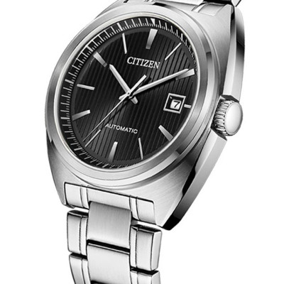 Đồng Hồ Nam Citizen Dây Kim Loại Máy Cơ-Automatic NJ0100-71E - Mặt Đen