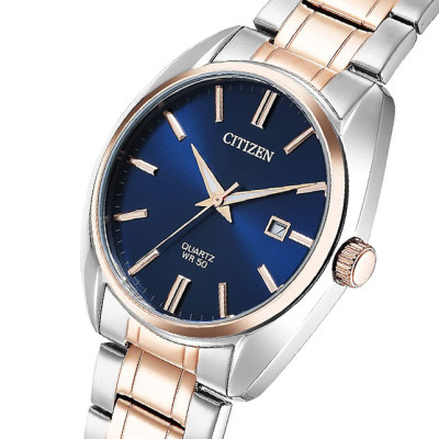 Đồng Hồ Nam Citizen Dây Thép Không Gỉ BI5104-57L - Mặt Xanh