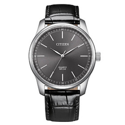 Đồng Hồ Nam Citizen Pin-Quartz Dây Da BH5001-05H - Mặt Xám Đen (42mm)