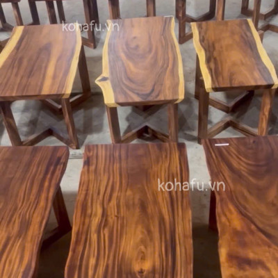 Mặt Bàn Dài 1m1-1m2 Gỗ Me Tây Nguyên Tấm Tự Nhiên - Hàng Sẵn Kho