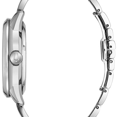 Đồng Hồ Nam Bulova Dây Thép Không Gỉ 96A208 - Mặt Đen