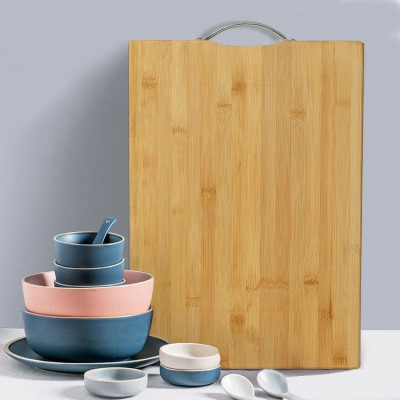 Thớt Gỗ Tre Có Khuy Treo Siêu Bền Đẹp Thớt Tre Kháng Khuẩn Loại 24x34cm