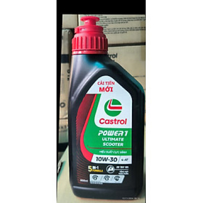 Dầu nhớt xe tay ga Castrol Power 1 Ultimate Scooter 10W-30, 800ML