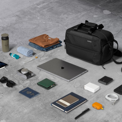 Túi Xách Tomtoc (Usa) Navigator - T31 Travel Duffel Black T31M1D1