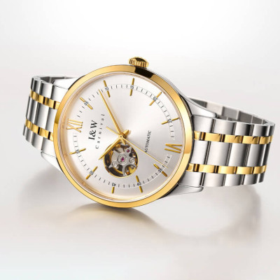 Đồng hồ nam chính hãng IW CARNIVAL IW570G-1 Kính sapphire ,chống xước ,Chống nước 30m ,Bảo hành 24 tháng,Máy cơ (Automatic),dây kim loại thép không gỉ 316L, thiết kế lộ cơ đơn giản dễ đeo