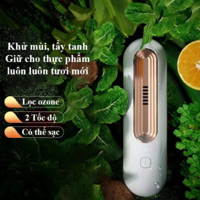 Máy Khử Mùi Tủ Lạnh Máy Lọc Không Khí Mini Diệt Khuẩn 2in1 Tạo Ion Tích Hợp Công Nghệ Ozone
