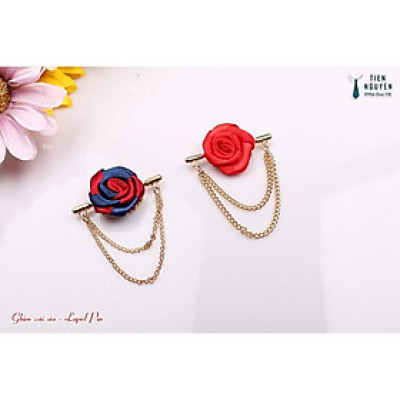 Ghim cài áo - lapel pin - Phụ kiện cài áo Hoa Vải