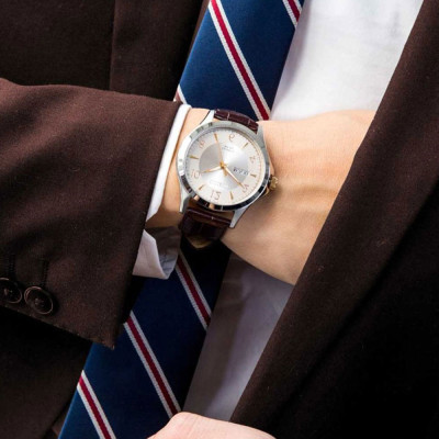 Đồng Hồ Nam Citizen Dây Da BF2009-29X - Mặt Vàng 