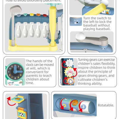 BAOLI - 1908C- Bộ Đồ Chơi Vận Động 3 trong 1