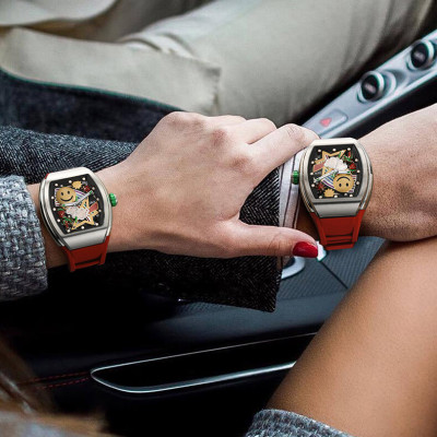 Đồng Hồ Nam I&W Carnival 757GT3 Chính Hãng Full Box Chống Nước Kính Chống Xước Dây Silicone BH 5 Năm (Máy Cơ Tự Động)