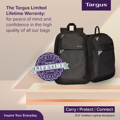 Balo laptop Targus 15.6" TBB565 bộ sưu tập Intellect- Hàng Chính Hãng