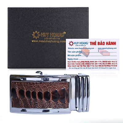 HP9412 - Đầu khóa da đà điểu Huy Hoàng 4 phân đầu trắng màu nâu đỏ