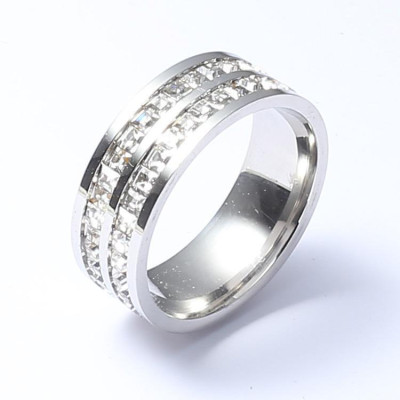 Nhẫn Titan PT Jewelry & Accessories N21 Women Nữ không đen không gỉ - Cao Su chiếc trang sứ