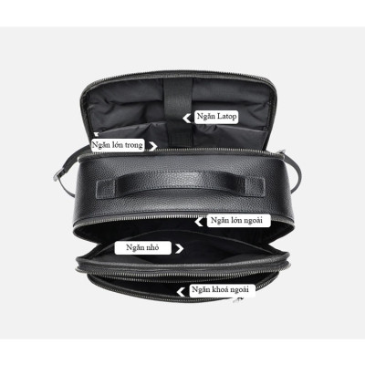 Balo nam da bò BHM2293 Ba lô laptop 15inch, thiết kế mới đa năng hơn