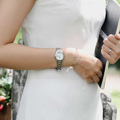 Đồng Hồ Nữ Citizen Dây Thép Không Gỉ EQ0596-87A - Mặt Trắng