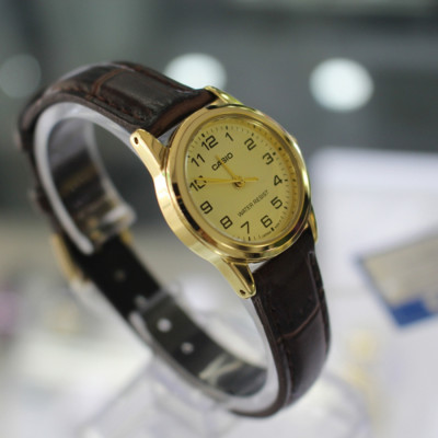 Đồng hồ nữ dây da Casio LTP-V001GL-9BUDF