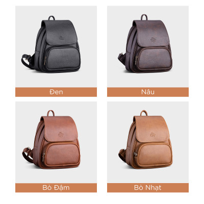 Balo Lata ( Thời trang nữ tiện lợi cỡ trung - Balo da BAL41 )