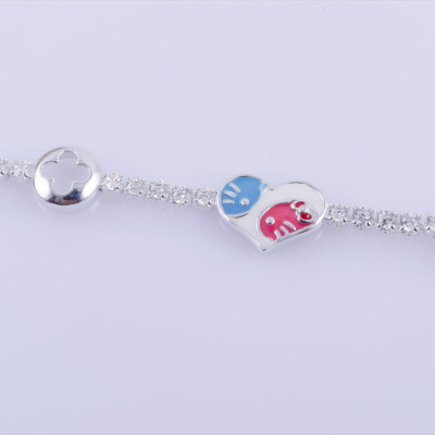 Lắc tay bạc nữ S925 Italia Bạc Xinh LTX16