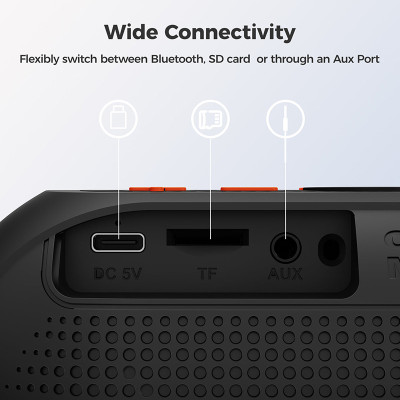 Loa Di Động SOUNARC XR3 Mini Bluetooth 5.3 Công Suất 5W Nghe Nhạc Lên Đến 10h Đèn Led Nhiều Chế Độ Kháng Nước IPX4 Hàng Chính Hãng