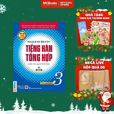 Sách - Giáo Trình Tiếng Hàn Tổng Hợp Trung Cấp 3 - Bản Màu - MCBooks