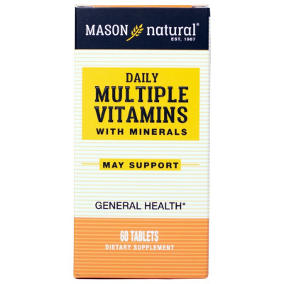 Viên Uống Hỗ Trợ Sức Khoẻ MASON NATURAL Daily Multiple Vitamins Whith Minerals 60 Viên