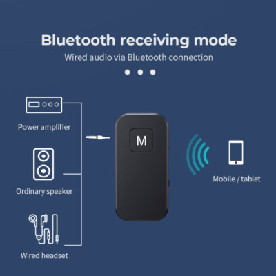 Hàng Chính Hãng - Bộ Thu Phát Âm Thanh 2 Trong 1 BT-03-JA Bluetooth 5.1 Pin Lithium 200mAh Cổng Sạc Micro USB Phạm Vi Kết Nối 15m Tương Thích Rộng Rãi IOS Android Table PC TV Chế Độ Linh Hoạt RX TX Âm Thanh Hi-Fi Công Nghệ aptX Hỗ Trợ Micro - ROGTZ