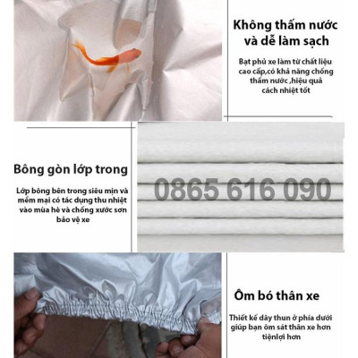 Bạt trùm xe ô tô Ford Focus vải dù oxford cao cấp, áo trùm che phủ xe hơi, bạc phủ xe ô tô chống nóng,mưa,bụi