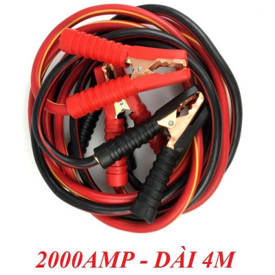 Dây câu kích bình Ắc Quy 2000AMP dài 4m cứu hộ Ô tô