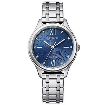 Đồng Hồ Nữ Citizen Dây Thép Không Gỉ EM0500-73L - Mặt Xanh