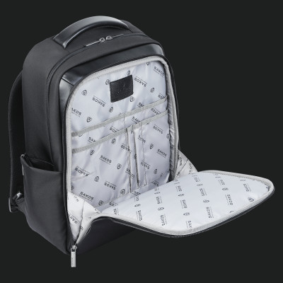 Balo Laptop 15.6 Inch SAKOS PLANUS Phối Da Cao Cấp - Hàng Chính Hãng