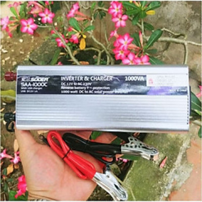 BỘ KÍCH ĐIỆN TỪ 12V LÊN ĐIỆN 220V CÔNG XUẤT 1000W KIÊM SẠC BÌNH ẮC QUY LUÔN MẪU MỚI CHẤT LƯỢNG 