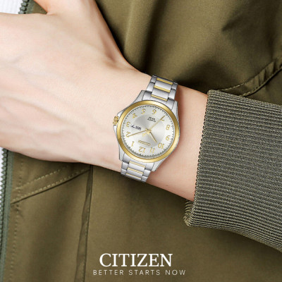 Đồng Hồ Nam Citizen Pin-Quartz Dây Thép Không Gỉ BF2026-89A - Mặt Trắng (41mm)